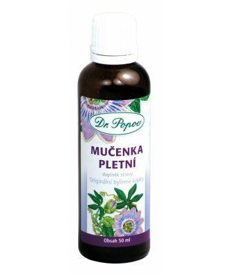 Mučenka pletní, originální bylinné kapky, 50 ml Dr. Popov