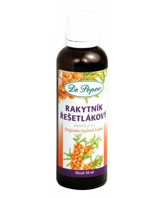 Rakytník řešetlákový, originální bylinné kapky, 50 ml Dr. Popov