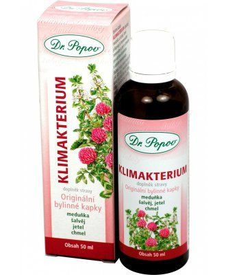 Klimakterium, originální bylinné kapky, 50 ml Dr. Popov