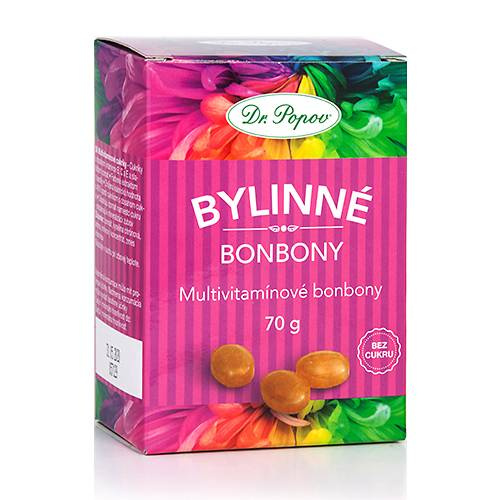 Dr. Popov Bonbony Multivitamín, 70 g