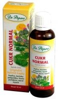 Cukr normal, originální bylinné kapky, 50 ml Dr. Popov