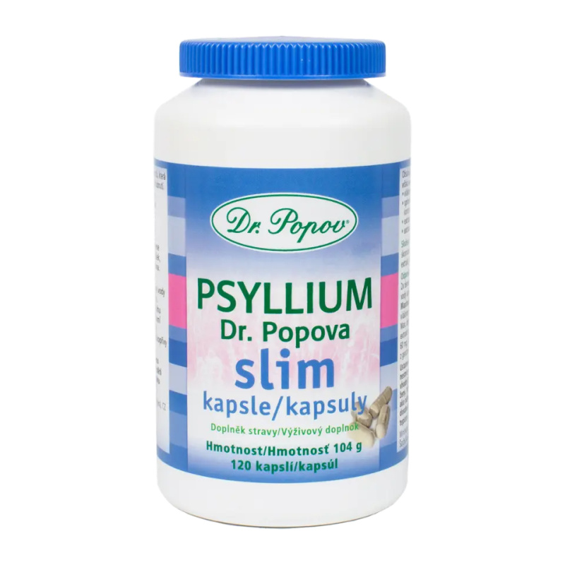 Psyllium Dr. Popova SLIM kapsle, 120 ks Dr. Popov