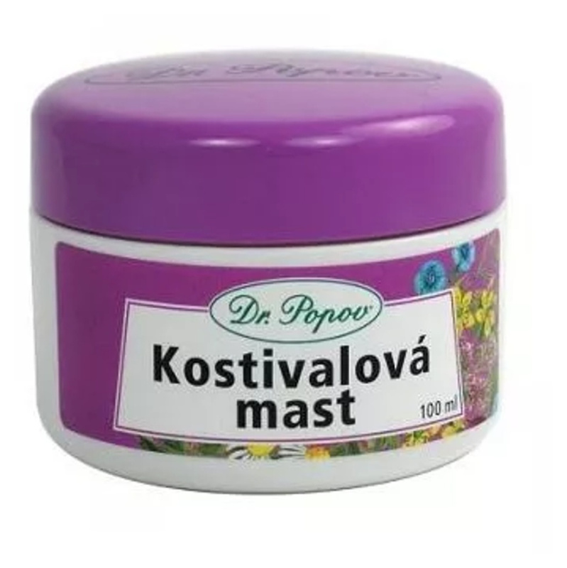 Kostivalová mast s kafrem, 100 ml Dr. Popov