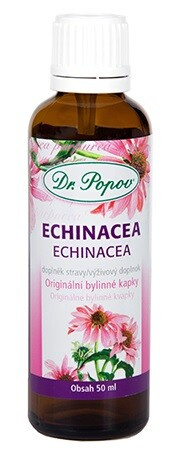 Echinacea , originální bylinné kapky, 50 ml Dr. Popov