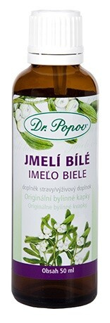 Jmelí bílé, originální bylinné kapky, 50 ml Dr. Popov