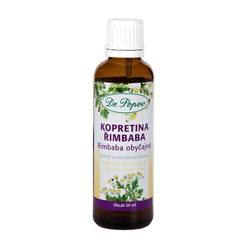 Kopretina řimbaba , originální bylinné kapky, 50 ml Dr. Popov