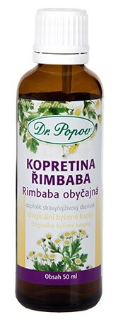 Kopretina řimbaba , originální bylinné kapky, 50 ml Dr. Popov