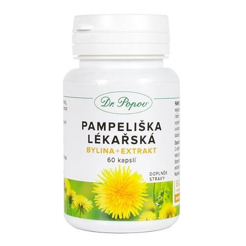 Pampeliška lékařská , 60 kapslí Dr. Popov