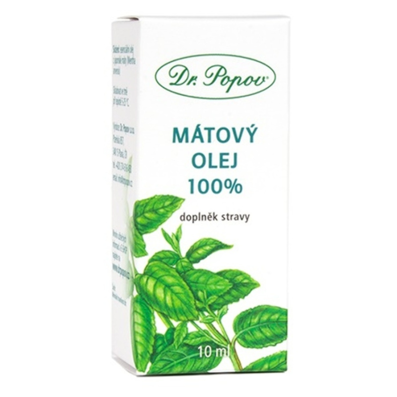 Mátový olej 100%, 10 ml Dr. Popov