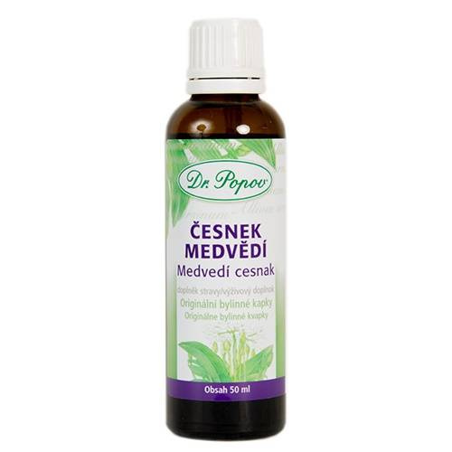 Česnek medvědí, originální bylinné kapky, 50 ml Dr. Popov