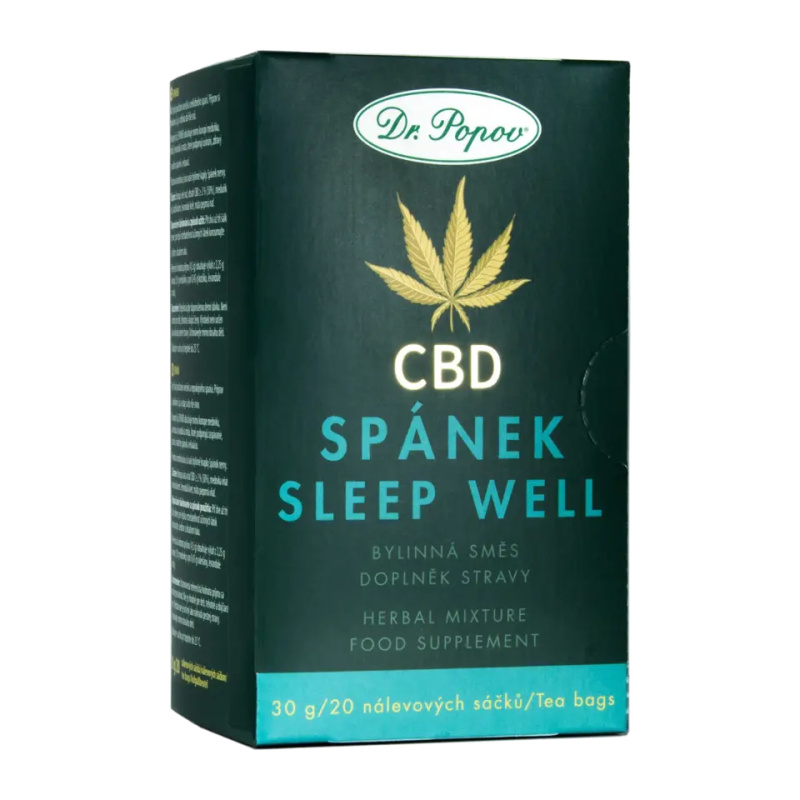 Dr. Popov Konopný čaj s CBD Spánek 30 g