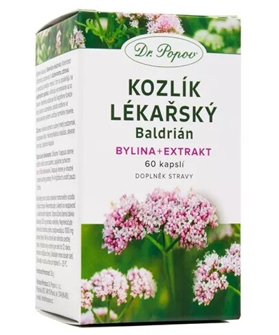 Kozlík lékařský , 60 kapslí Dr. Popov