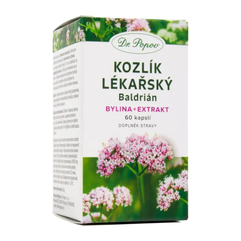 Kozlík lékařský , 60 kapslí Dr. Popov