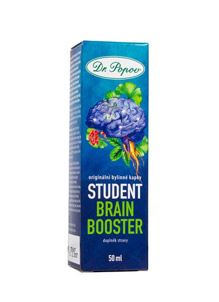DR.POPOV Student brain booster originální bylinné kapky 50 ml
