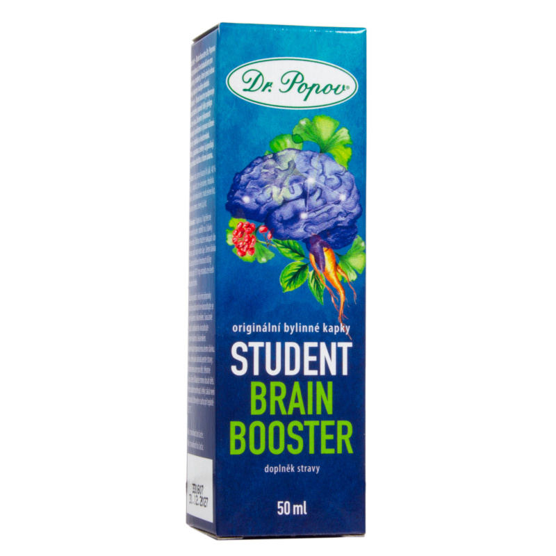 DR.POPOV Student brain booster originální bylinné kapky 50 ml