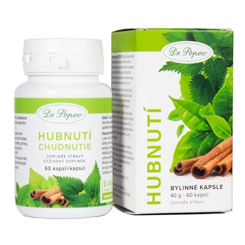 DR.POPOV Bylinné kapsle Hubnutí 60 kapslí