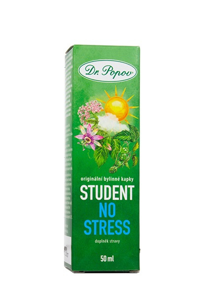 DR.POPOV Student no stress originální bylinné kapky 50 ml