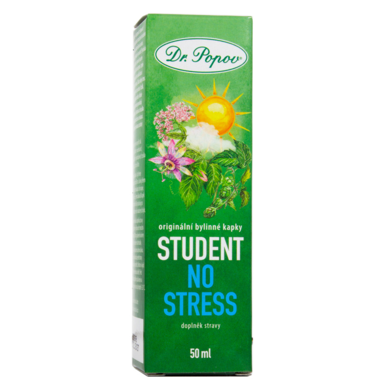 DR.POPOV Student no stress originální bylinné kapky 50 ml