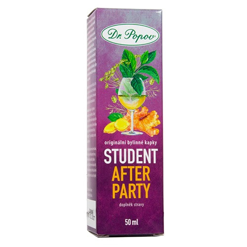 STUDENT After party, bylinné kapky, 50 ml Dr. Popov