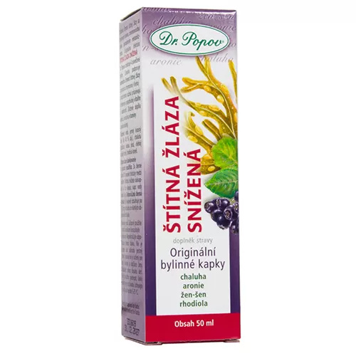 DR.POPOV Kapky bylinné Štítná žláza snížená 50 ml