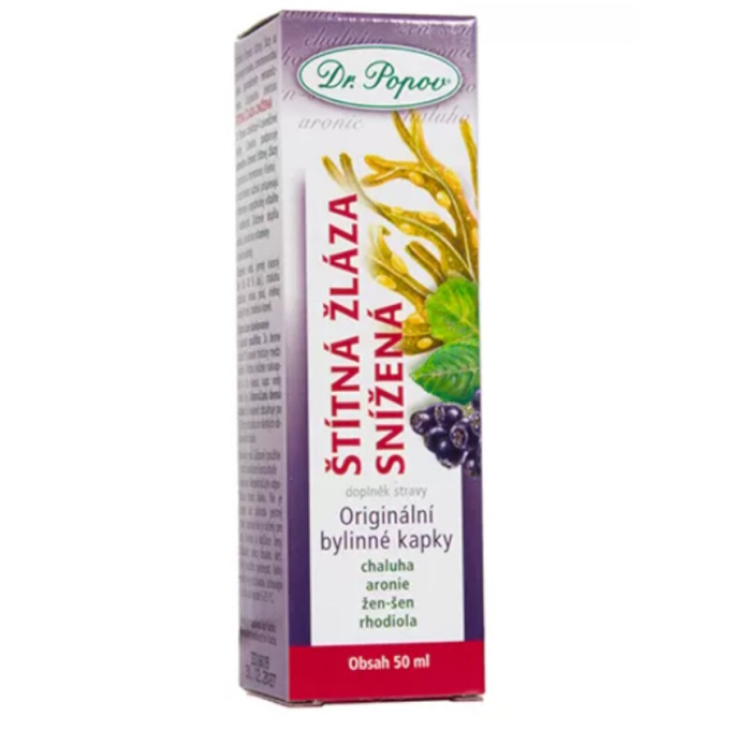 DR.POPOV Kapky bylinné Štítná žláza snížená 50 ml