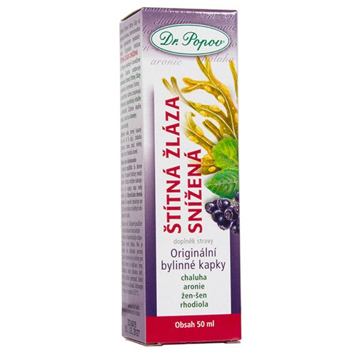 DR.POPOV Kapky bylinné Štítná žláza snížená 50 ml