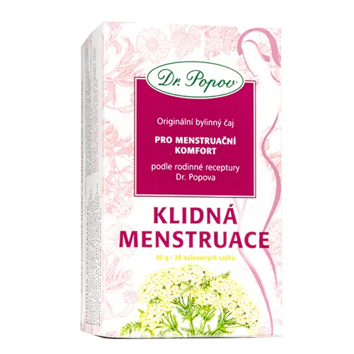 DR. POPOV Čaj klidná menstruace 20 nálevových sáčků