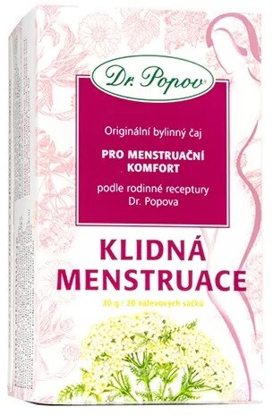 DR. POPOV Čaj klidná menstruace 20 nálevových sáčků