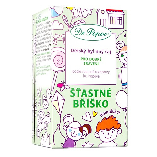 Dr. Popov Dětský bylinný čaj Šťastné bříško 20x1,5 g
