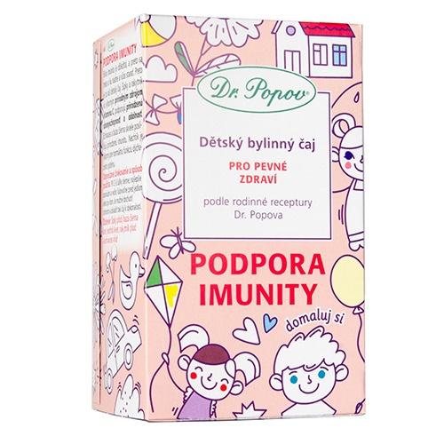 DR. POPOV Dětský bylinný čaj podpora imunity 20 x 1.5 g