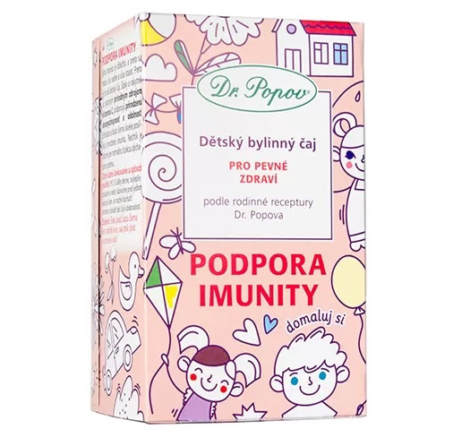DR. POPOV Dětský bylinný čaj podpora imunity 20 x 1.5 g