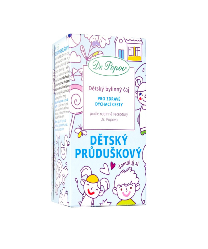 DR. POPOV Dětský bylinný.čaj průduškový 20 x 1,5 g