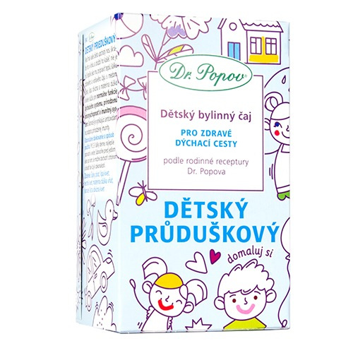 DR. POPOV Dětský bylinný.čaj průduškový 20 x 1,5 g