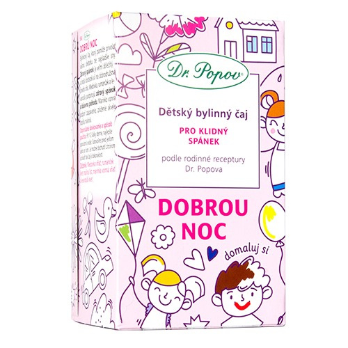 Dr. Popov Dětský bylinný čaj Dobrou noc 20x1,5 g