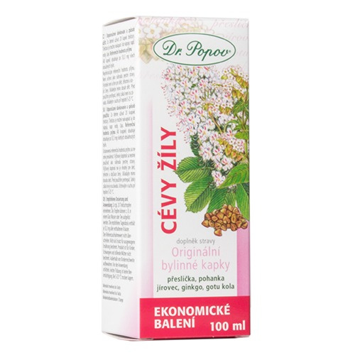 Dr. Popov Cévy žíly bylinné kapky 100 ml