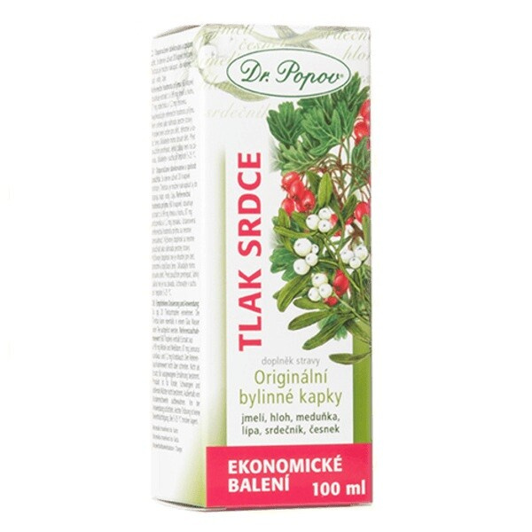 Dr. Popov Tlak srdce bylinné kapky 100 ml