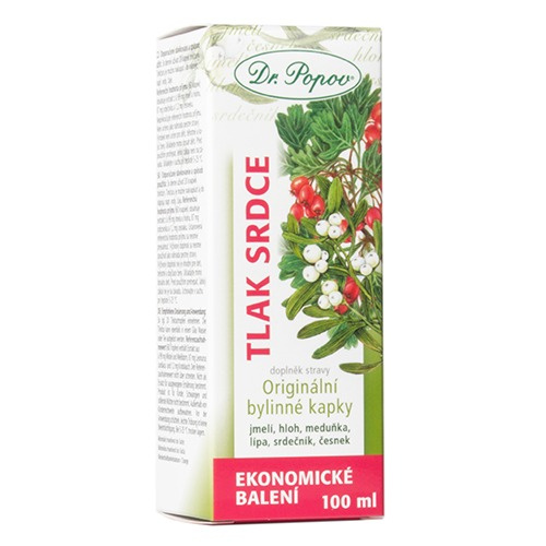 Dr. Popov Tlak srdce bylinné kapky 100 ml