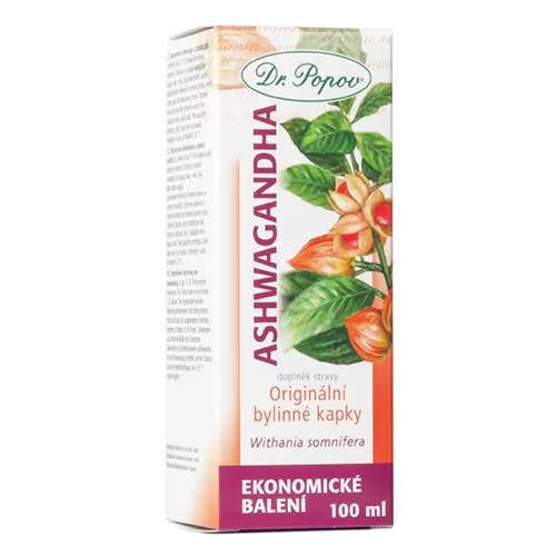 Dr. Popov Ashwagandha bylinné kapky 100 ml