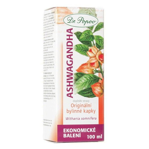 Dr. Popov Ashwagandha bylinné kapky 100 ml