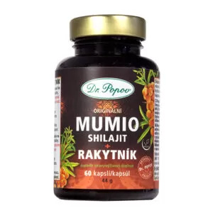 Dr. Popov MUMIO Shilajit + rakytník 60 kapslí