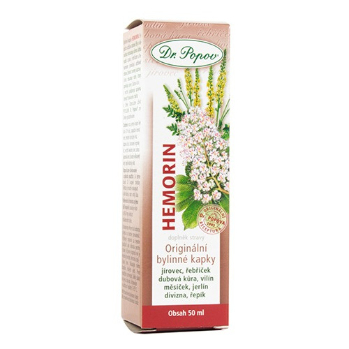 Dr. Popov Hemorin bylinné kapky 50 ml