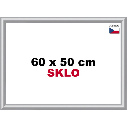 BFHM Plastový rám na puzzle 60x50cm - stříbrný
