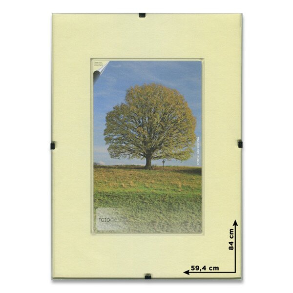 Obrazový rám BFHM s euroclipy A1, 59,4 x 84 cm, plexi