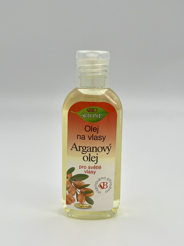 Bione Cosmetics Keratin + Arganový olej olej pro světlé odstíny vlasů 80 ml