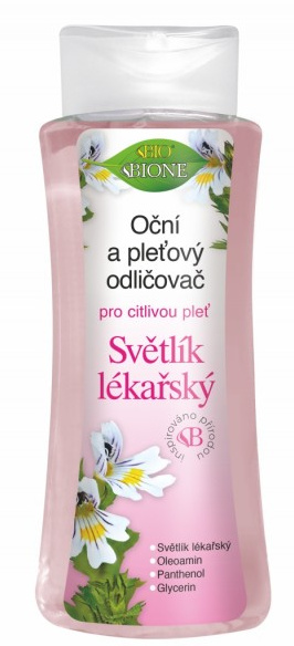 BIONE Oční a pleťový odličovač SVĚTLÍK LÉKAŘSKÝ 255 ml