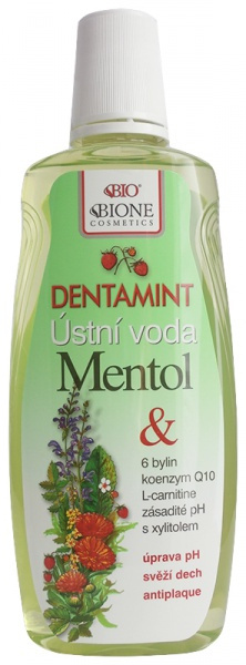 Bione Cosmetics Dentamint Mentol ústní voda 500 ml