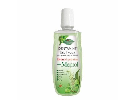 Bione Cosmetics Dentamint Mentol ústní voda 500 ml