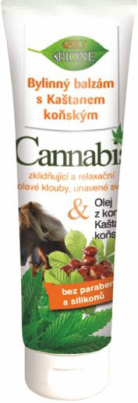 Bione Cosmetics Cannabis bylinný fluid na unavené svaly 300 ml