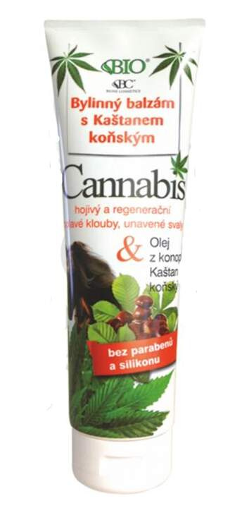 Bione Cosmetics Cannabis bylinný fluid na unavené svaly 300 ml