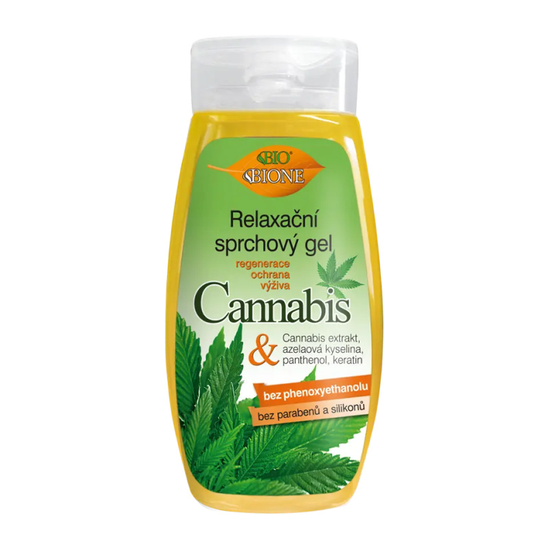 Bione Cosmetics Cannabis zklidňující sprchový gel 260 ml